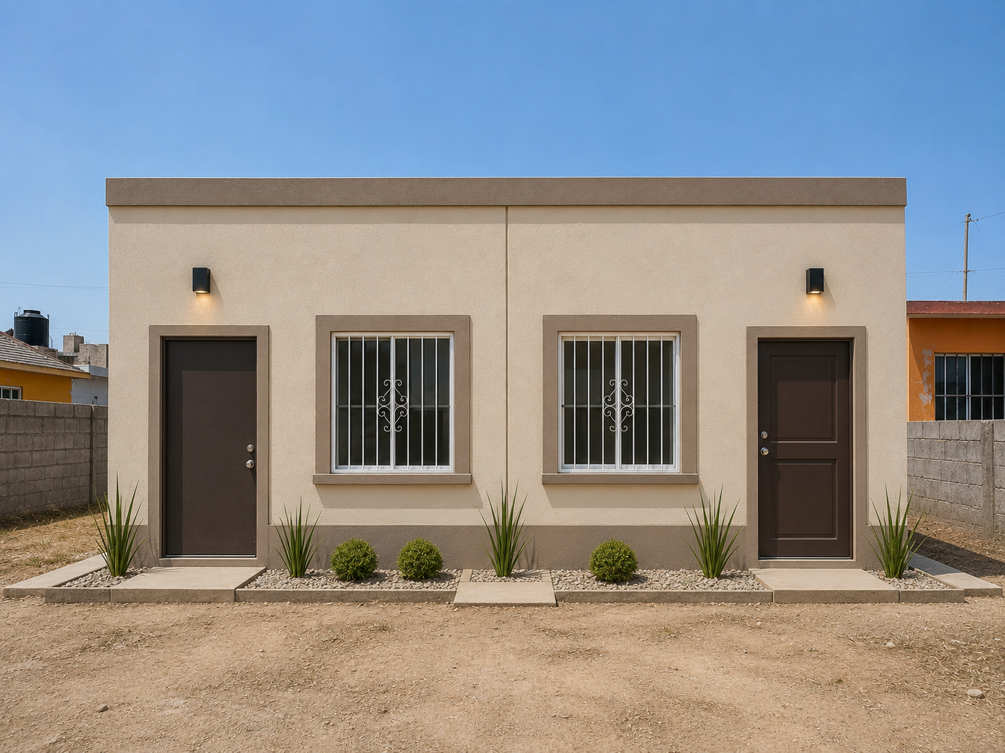 La misma casa remodelada lista para una nueva familia: pintura fresca, puertas nuevas y jardín recuperado